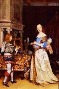 Gerard ter Borch the Younger A Lady at her Toilet France oil painting artist